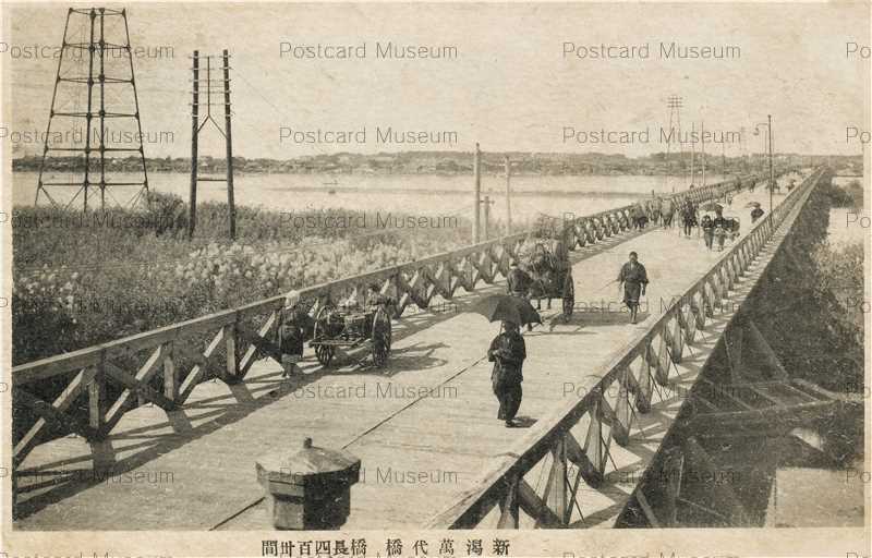 hn069-Mandaibashi Niigata 新潟万代橋 橋長四百三十間 | 絵葉書資料館